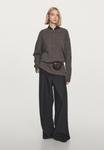 Джемпер Massimo Dutti CABLE-KNIT SWEATER, Dark Grey - фото 5