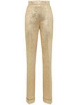 DSQUARED2 брюки с эффектом металлик, золотой - фото