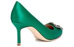 Туфли-лодочки Hangisi 90mm Satin MANOLO BLAHNIK - фото 7
