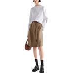 Футболка женская Prada с выпуклым логотипом, белый - фото 4