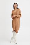 Вязаное платье b.young Milo, светло-коричневый - фото 4