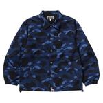 Куртка BAPE Color Camo One Point Coach Jacket, Navy - фото
