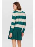 Пуловер NÜMPH Pullover, цвет Creme/Grün - фото 2