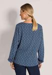 Блуза MADELEINE Blouse, Blue Black Patterned/Blue - фото 3