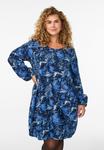 Платье Zizzi Day dress, Blue Art Aop/Dark Blue - фото