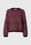 Джемпер Selected Jumper, Fig/Bordeaux - фото 6