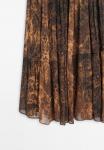 Юбка Massimo Dutti Maxi skirt, Brown - фото 6