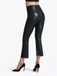 Леггинсы Commando Faux Leather Cropped Flare, черный - фото 3