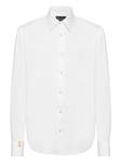 Рубашка с вышитым логотипом Billionaire, белый - фото
