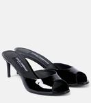 Лаковые сандалии Dolce&Gabbana, черный - фото