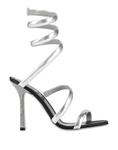Сандалии Rene' Caovilla, серебро - фото