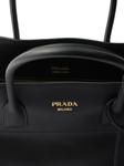 Большая кожаная сумка-тоут Prada, черный - фото 4