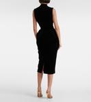 Бархатное платье миди Rasario, черный - фото 3