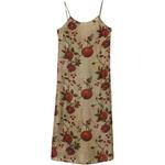 Платье миди с гранатовым принтом UMA WANG, мультиколор - фото