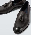 Кожаные лоферы Brioni, кофе - фото 3