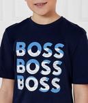 Футболки Regular fit Boss Kidswear, синий - фото 4