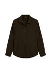 Блуза Massimo Dutti FLOWING LIGHTWEIGHT, Dark Brown - фото 6