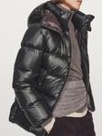 Водоотталкивающая куртка-пуховик Massimo Dutti, черный - фото 3