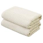 Полотенце для рук framsohn Ocean 2 шт, 50x0,5x100 см, кремовый - фото