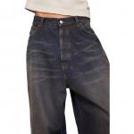 Широкие джинсы Acne Studios, темно-синие - фото 6