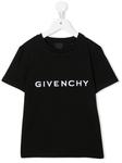 Givenchy Kids футболка с логотипом, черный - фото
