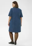 Джинсовое платье лени Kaffe Curve, Medium Blue Denim - фото 3