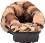 GUESS Crisscross Fur Slipper, Brown Multi Fabric - фото 3