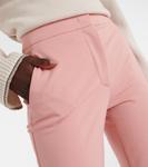 Укороченные узкие брюки из джерси Pegno Max Mara, Rosa Polvere - фото 4