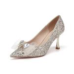 Туфли женские на высоком каблуке Daphne, серебряный - фото