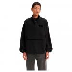 Толстовка Levi´s Relaxed Graphic 1/4 Zip Pouch, черный - фото