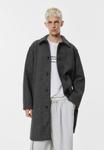 Пальто PULL&BEAR Classic coat, Grey - фото