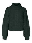 Водолазка VERO MODA Sweater DREAM, темно-зеленый - фото