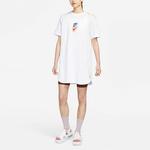 Платье с короткими рукавами женское белое Nike - фото 3