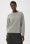 Джемпер Part Two Jumper, Medium Grey Melange/Light Grey - фото