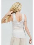 Топ из хлопка Lacey в оттенке Off-White Seamless Basic - фото 3