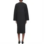 COS Длинное платье с рукавами женское черное - фото 4