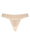 Стринги Teyli Mesh Tanga mit floraler Spitze Leo, бежевый - фото