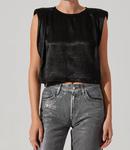 Топ Isola черного цвета ASTR - фото