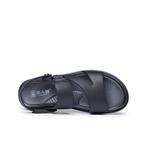 Пляжные сандалии мужские черные LAORENTOU, коричневые - фото 3