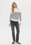 Джемпер Saint Tropez MILASZ ST. ROLLNECK, Ice Black Stripe/Off-White - фото 2