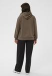 Худи Kaffe Curve KCANNITA SWEATSHIRT, Morel/Mottled Dark Brown - фото 3