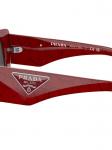 Prada Eyewear солнцезащитные очки в геометричной оправе, красный - фото 3