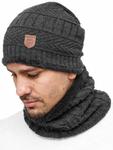 Шапка INDICODE JEANS Beanie Siracusa Hoddie, темно-серый - фото 2