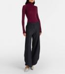 Туфли-лодочки Cube 75 velvet wedge Alaïa, Noir - фото 3