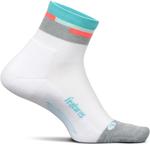 Носки Feetures Unisex Elite Light Cushion Quarter, Aquatic White - фото 2