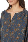 Топ Toad&Co Manzana Long Sleeve Peasant Top, цвет Midnight Leaf Print - фото 3