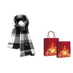 Вязаный шарф унисекс, Black+Black, Heart Box - фото 12