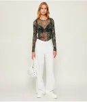 Блуза regular fit Silvian Heach, зеленый - фото 2