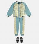 Утепленная куртка-бомбер с логотипом Versace, синий - фото 2