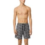 Шорты с принтом логотипа VERSACE, черный - фото 4